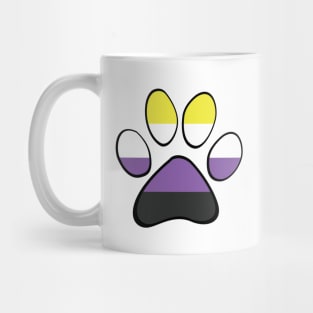 Non-Binary Pride Paw Mug